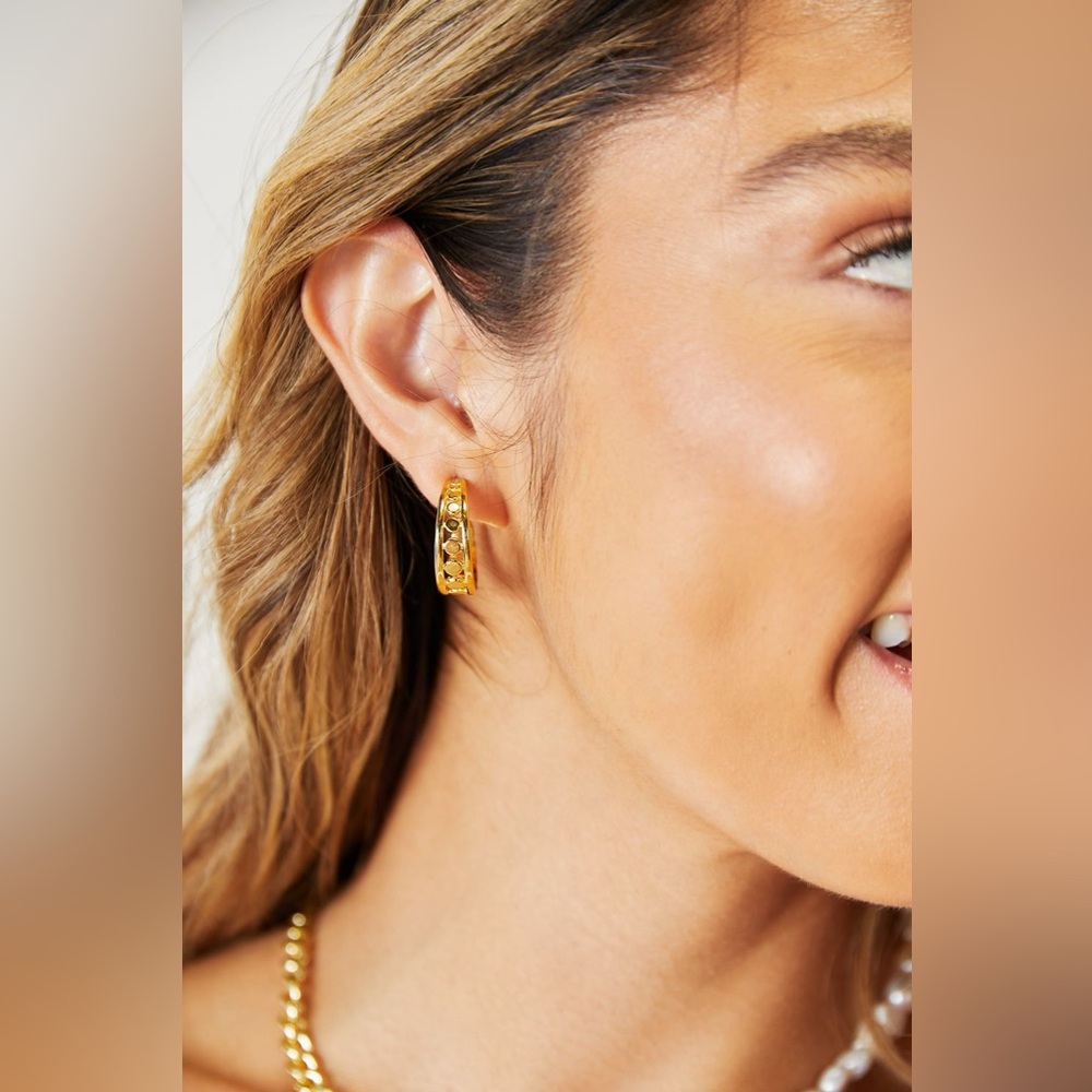 Adored Stainless Steel 18K Gold-Plated Earrings